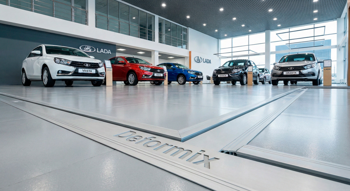 Профили для пола в автомойках и СТО